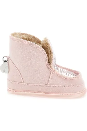 MONNALISA Plush rhinestone ankle boots