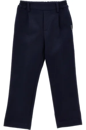 MONNALISA Double-sided Milano stitch trousers