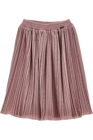 MONNALISA Pliss?? velvet skirt