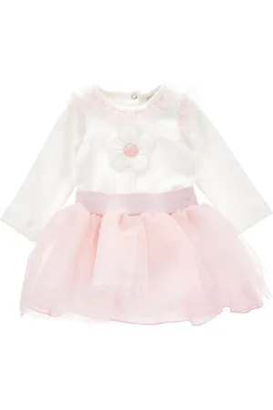 MONNALISA 2-piece set with tulle and appliqu?? flower
