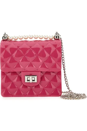MONNALISA PVC bag with pearls