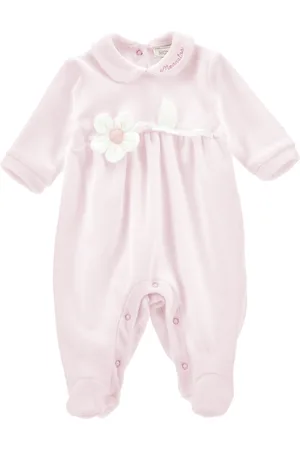 MONNALISA Cotton chenille playsuit