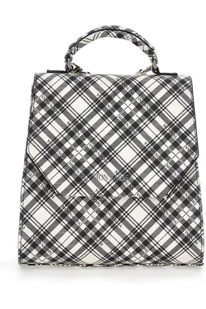MONNALISA Tartan fabric backpack