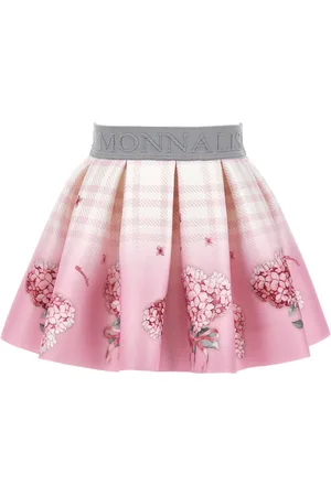 MONNALISA Floral neoprene skirt
