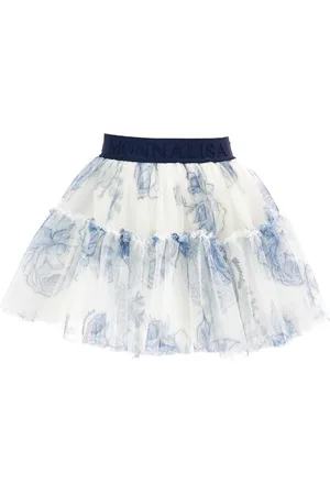 MONNALISA Rose tulle skirt