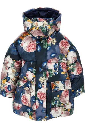 MONNALISA Baroque rose padded jacket