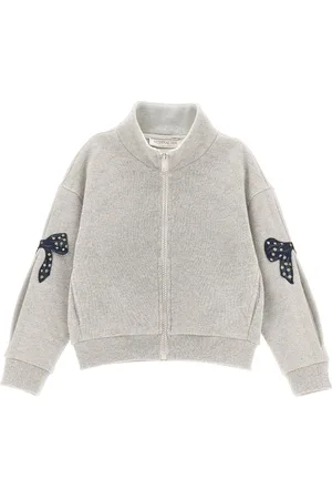 MONNALISA Lurex sweatshirt with bows