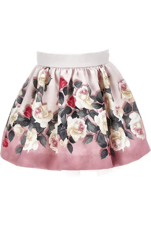 MONNALISA Rose Mikado skirt