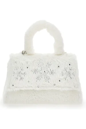 MONNALISA Plush bag with rhinestones