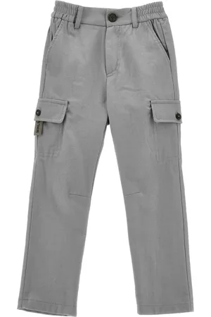 MONNALISA Flannel trousers with cargo pockets