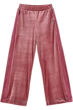 MONNALISA Chenille palazzo trousers
