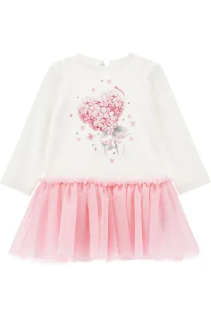 MONNALISA Dress with tulle flounce
