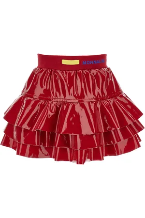 MONNALISA Flared vinyl skirt