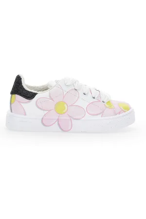 MONNALISA Bicast daisy tennis shoes