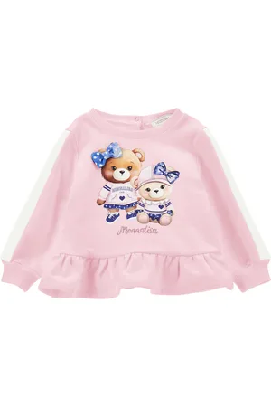 MONNALISA Closed sweatshirt with ruffles