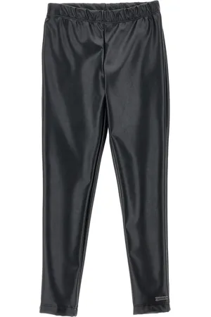 MONNALISA Coated fabric jersey leggings