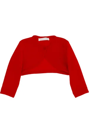 MONNALISA Cropped merino wool cardigan