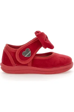 MONNALISA Velvet shoes with bow