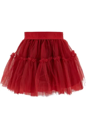 MONNALISA Silk-touch tulle skirt