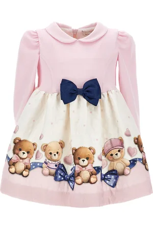 MONNALISA Teddy bear jacquard dress