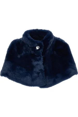 MONNALISA Fur plush cape