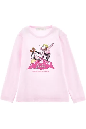 MONNALISA Barbie??? jersey cotton t-shirt with strass