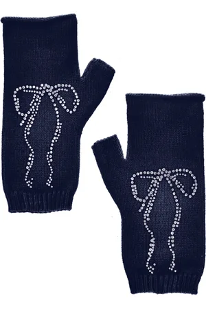 MONNALISA Knitted arm warmers with rhinestones