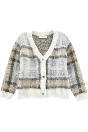MONNALISA Tartan cardigan