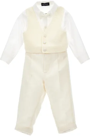 MONNALISA Elegant knitted waistcoat suit
