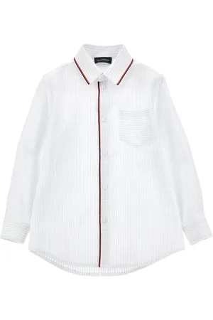 MONNALISA Micro polka dot stripe shirt