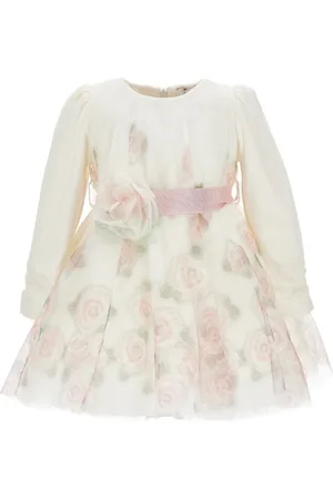 MONNALISA Printed tulle dress