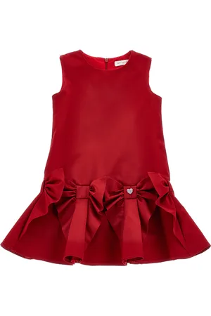 MONNALISA Duchesse sleeveless dress with maxi bows