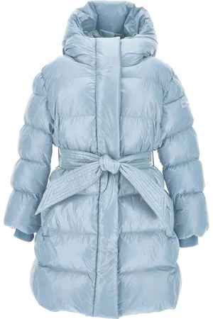 MONNALISA Padded coat with ribbon belt