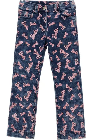 MONNALISA Barbie??? logoed denim jeans