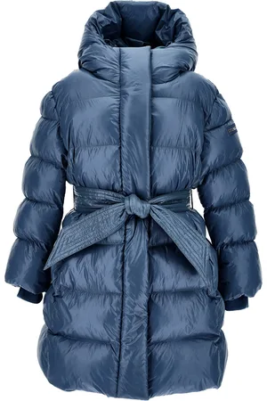 MONNALISA Padded coat with ribbon belt
