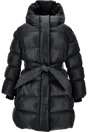 MONNALISA Padded coat with ribbon belt