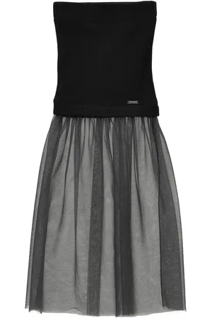 MONNALISA Viscose and tulle skirt