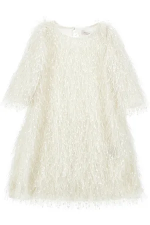 MONNALISA Viscose fringe dress