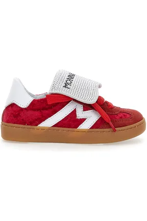 MONNALISA Rhinestone velvet shoes