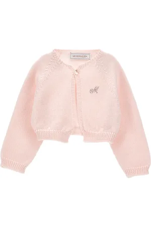 MONNALISA Cropped merino wool cardigan
