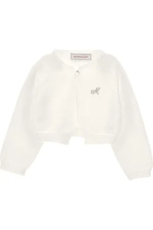MONNALISA Cropped merino wool cardigan