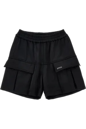 MONNALISA Chic satin cargo Bermuda shorts