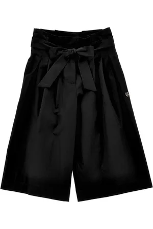 MONNALISA Solid colour cropped trousers