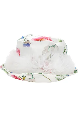 MONNALISA Satin hat with ruffles