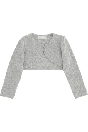 MONNALISA Cropped merino wool cardigan