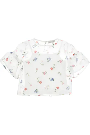 MONNALISA Cotton blouse with tank top