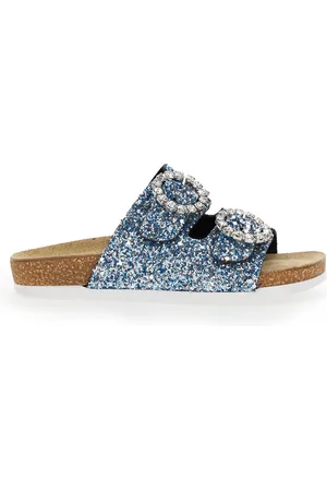 MONNALISA Slippers with jewel buckle