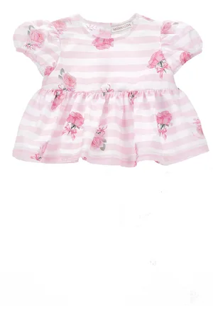 MONNALISA Top satin flowers