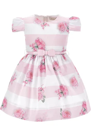 MONNALISA Striped cotton dress