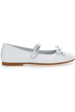 MONNALISA Leather ballerinas with bow